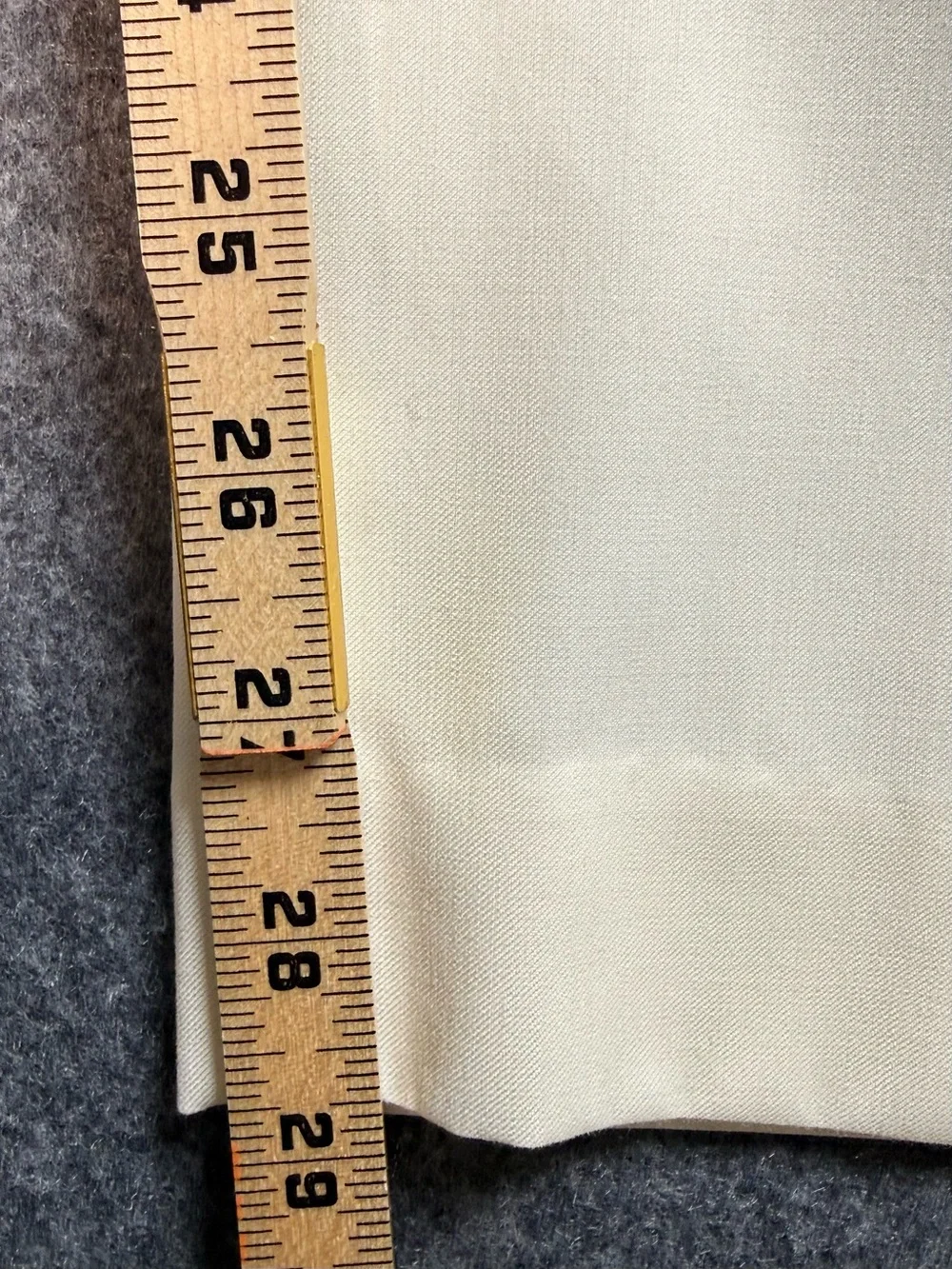 Ralph Lauren Cream Ivory Dress Pants 38W x 29L Classic Flat Front Career Casual